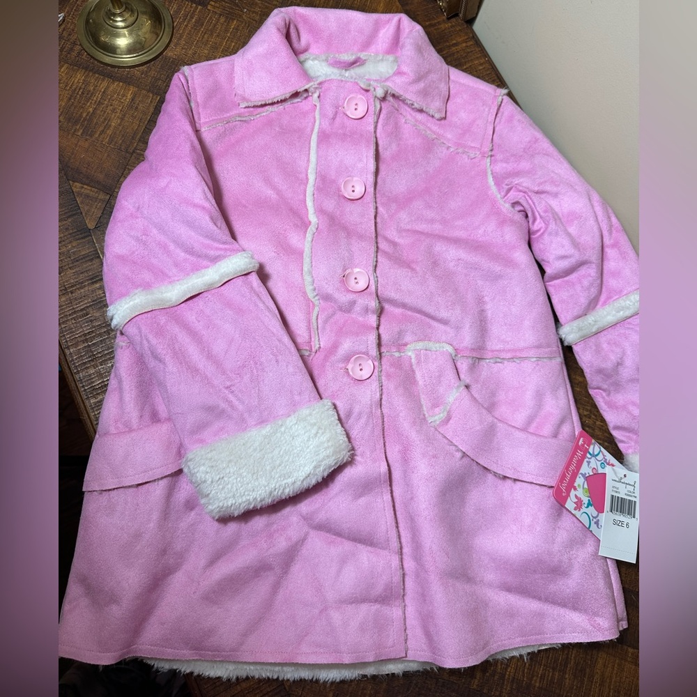 NWT 6 Weatherproof Pink Sherpa Jacket